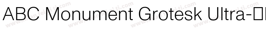ABC Monument Grotesk Ultra字体转换